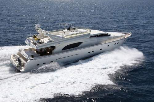 KENTAVROS II Ferretti 80 feet luxury crewed motor yacht charter Greece